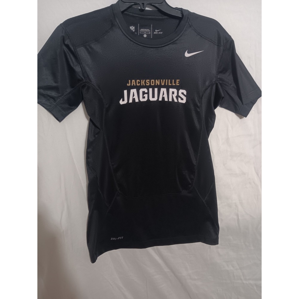 Nike Jacksonville Jaguars NFL Dri-FIT Onfield Apparel Shirt Black Teal Women L